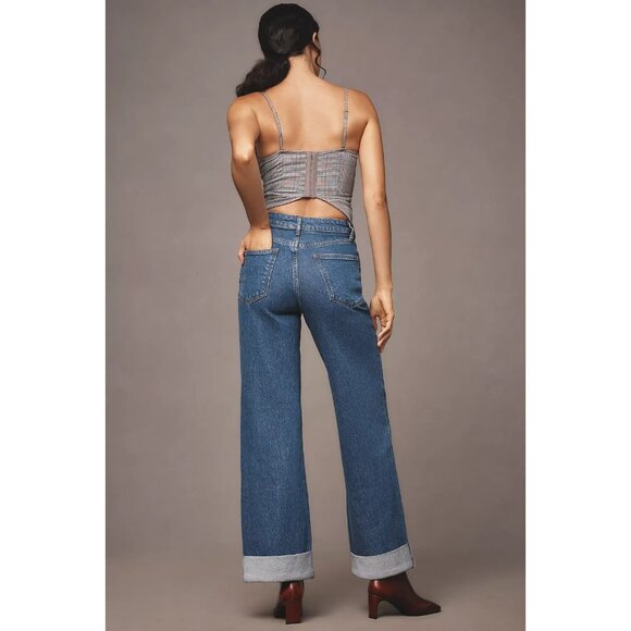 The Austyn High-Rise Cuffed Wide-Leg Jeans by Pilcro 22W PLUS SIZE - Picture 4 of 4